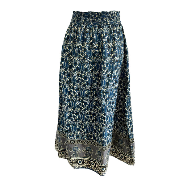 Cost Plus World Market Skirt Womens S/M Midi Pull On Floral Cottagecore Boho - Picture 2 of 12